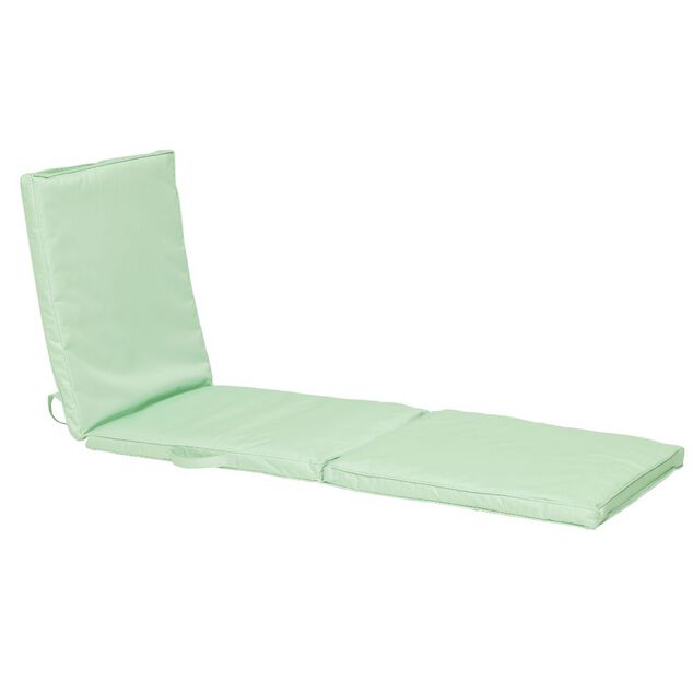 Coussin pour bain de soleil polyester uni vert clair