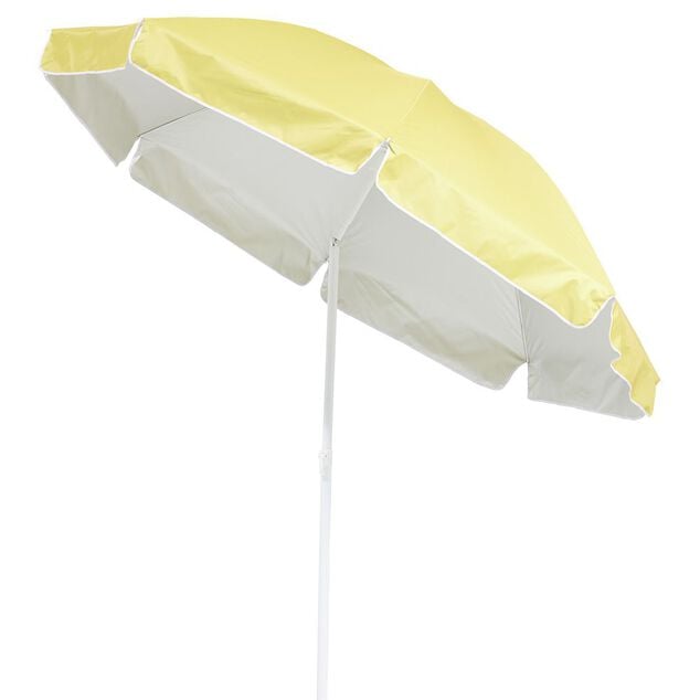 Parasol de plage jaune UV UPF50+ &Oslash;200xH209cm