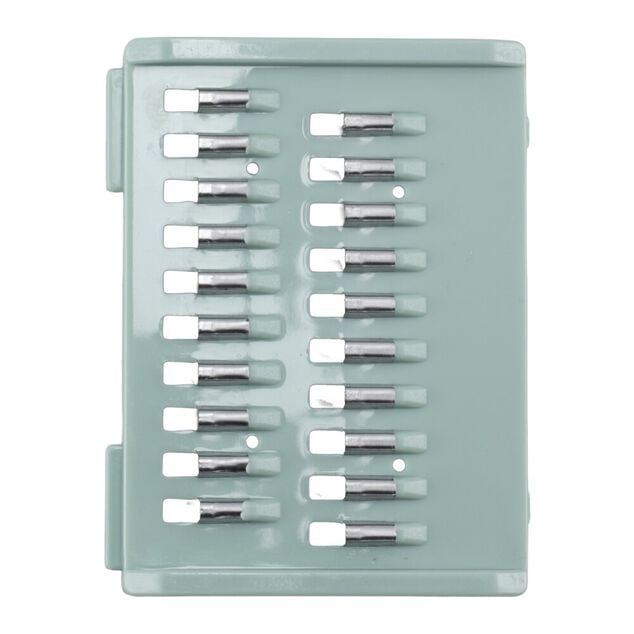 Essoreuse &agrave; salade et mandoline 2en1 plastique bleu 7 pi&egrave;ces &Oslash;22,5xH13cm
