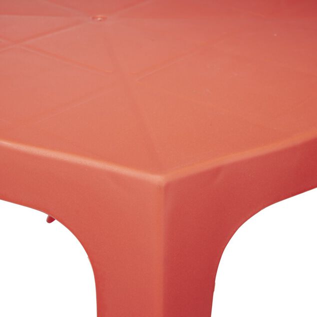 Table de jardin enfant plastique Viva rose 56x51xH45cm