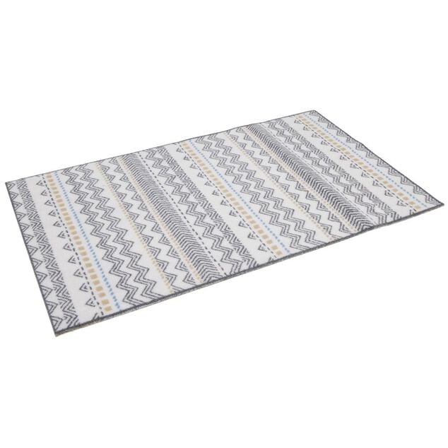 Tapis de cuisine imprim&eacute; ethnique vert 80x50cm