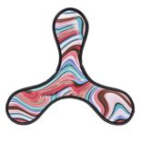 Frisbee disque volant triangle en caoutchouc et n&eacute;opr&egrave;ne &Oslash;25cm