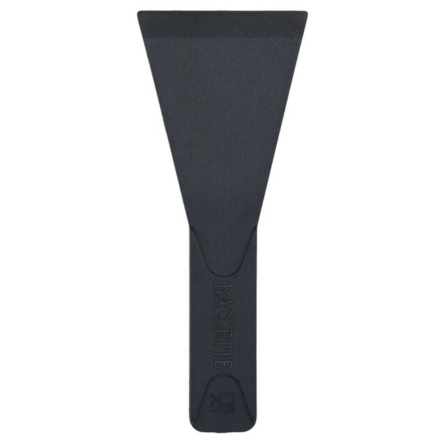 Spatule &agrave; raclette  x4 nylon noir compatible lave-vaisselle