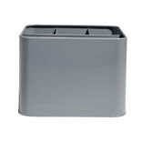 Rangement couverts fer gris 17x13xH12cm