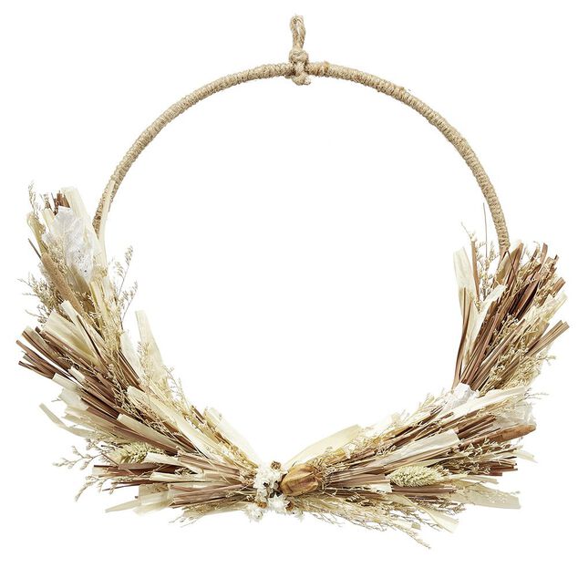 Couronne fleurs s&eacute;ch&eacute;es &Oslash;32cm