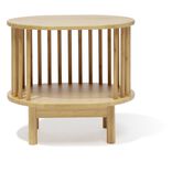 Chevet Ga&iuml;a bambou naturel - L46xP35xH41,5cm