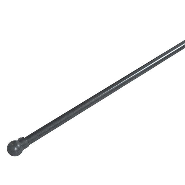 Kit tringle &agrave; rideau extensible 120 &agrave; 210 cm XPress aluminium gris