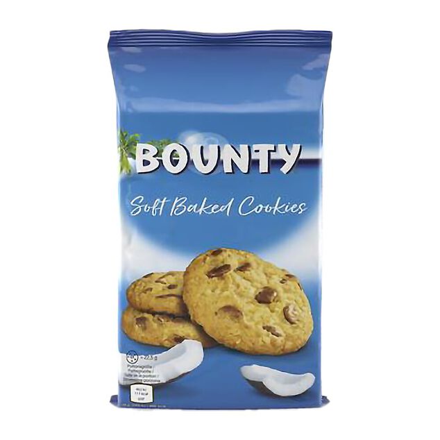 Biscuits cookies Bounty pépites de chocolat au lait et coco 180gr