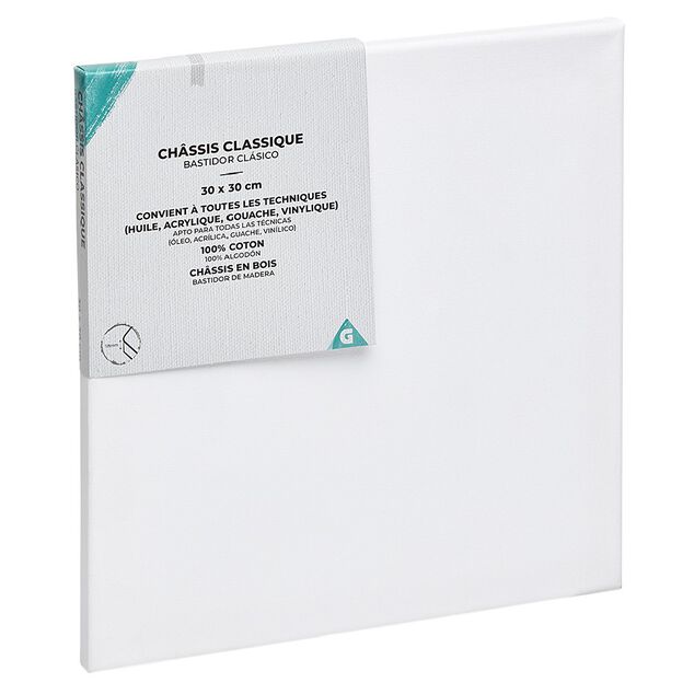 Ch&acirc;ssis blanc 30x30cm
