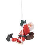 Père Noël grimpeur sur balançoire