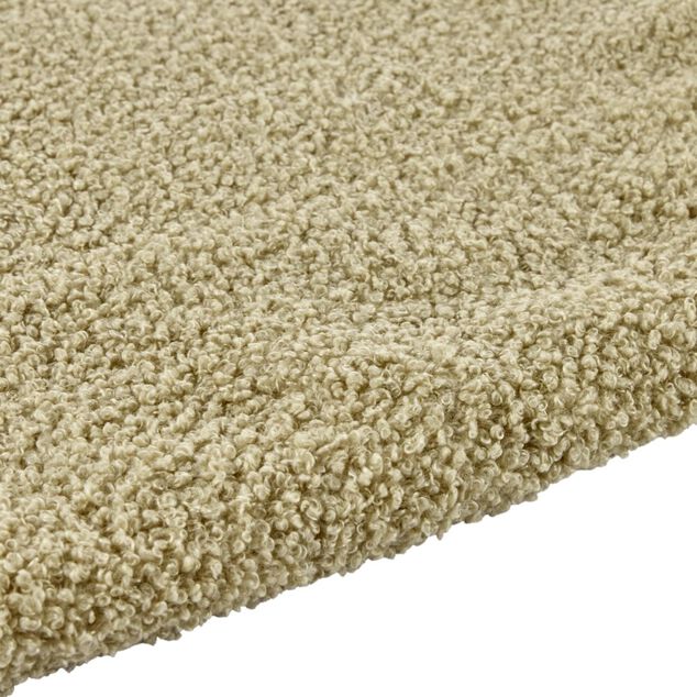Plaid tissu bouclette beige taupe 130x160cm