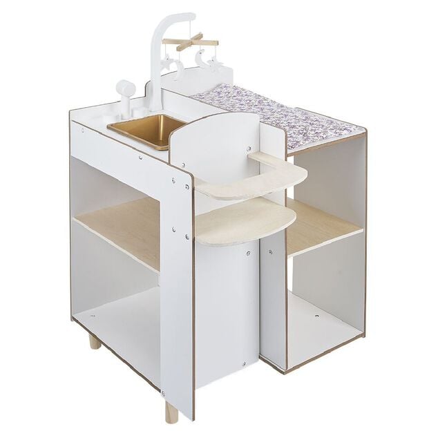 Nurserie table &agrave; langer en bois Storiz