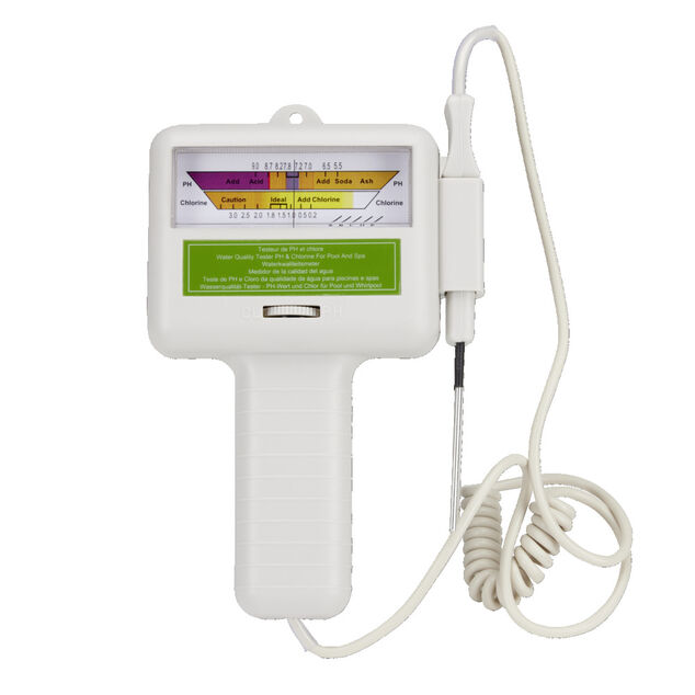 Testeur de chlore et pH &eacute;lectronique pour piscine