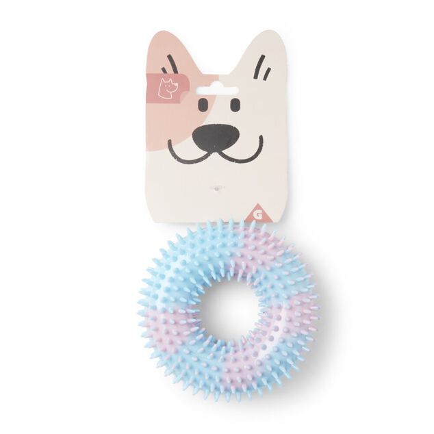 Jouet pour chien anneau caoutchouc Ø12xH4cm