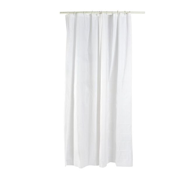 Rideau de douche blanc vinyle 180xH200cm