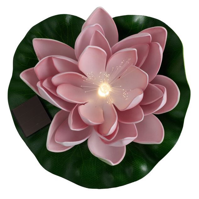 Lampe solaire n&eacute;nuphar &Oslash;17xH7cm (4 mod&egrave;les)