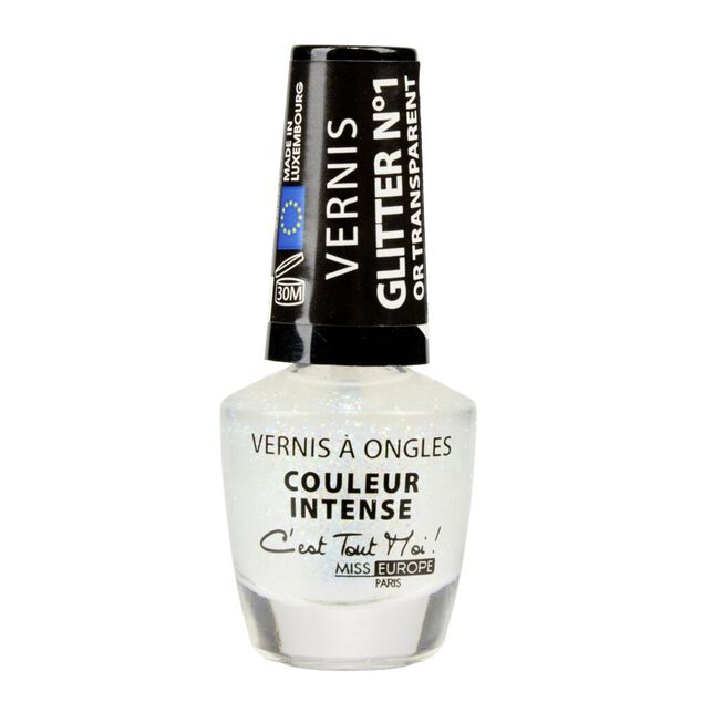 Vernis &agrave; ongles glitter dor&eacute; n&deg;01
