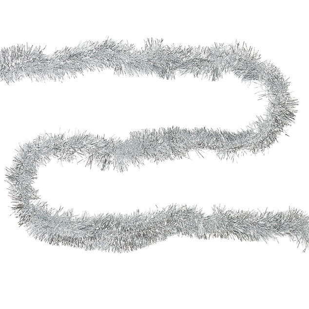 Guirlande de Noël argentée 2 m