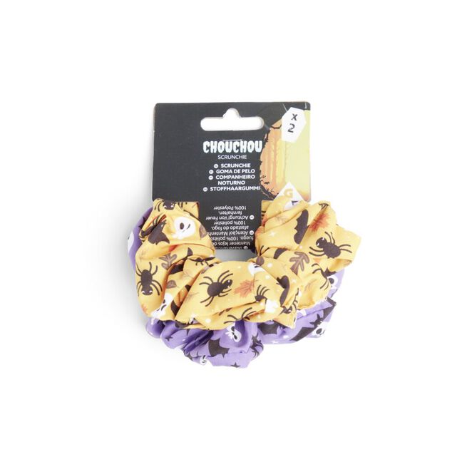 Lot de 2 chouchous scrunchie Halloween