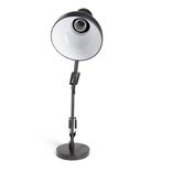 Lampe architecte m&eacute;tal noir H56cm