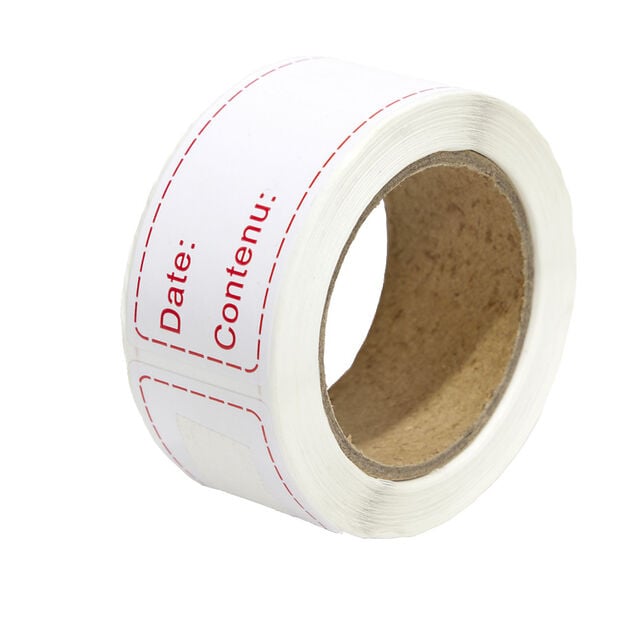 &Eacute;tiquette adh&eacute;sive pour cuisine 125 pi&egrave;ces 2,5x7,5cm