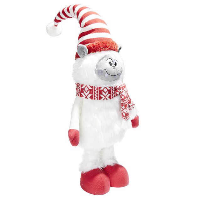 Personnage &agrave; poser y&eacute;ti jambes extensibles H110cm - 2 mod&egrave;les