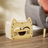 Maisonnette avec grattoir et couchage pour chat - 44x25xH38cm