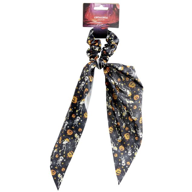 Chouchou foulard long Halloween L38cm (2 mod&egrave;les)