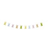 Guirlande de P&acirc;ques lapins en feutre avec pompons