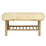 Table basse de jardin Laos en bambou 90x55xH37cm