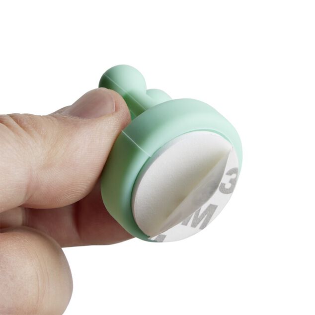 Crochet adhésif x3 multifonction caoutchouc Ø3,8cm