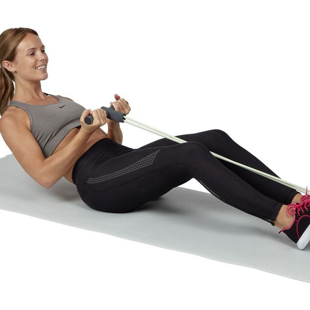 Rameur avec élastique