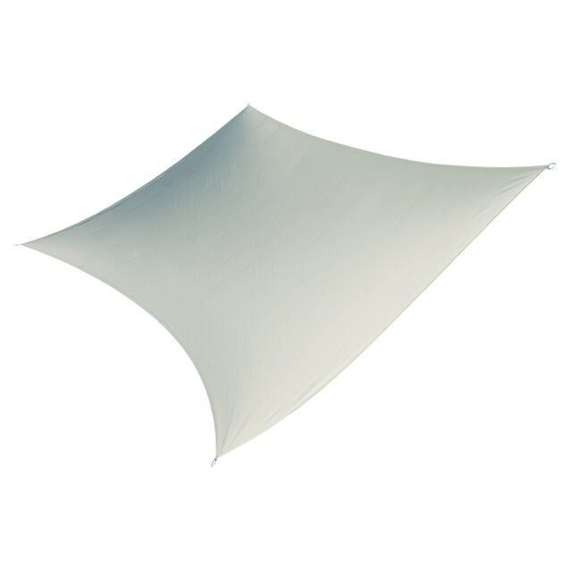 Voile d'ombrage rectangulaire Gala gris 400x300 cm