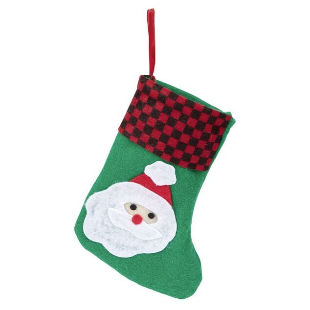 Grande chaussette de No&euml;l en feutre x2