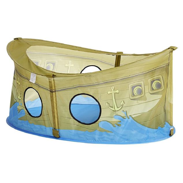 Piscine &agrave; balles bateau pirate 110x75xH50cm