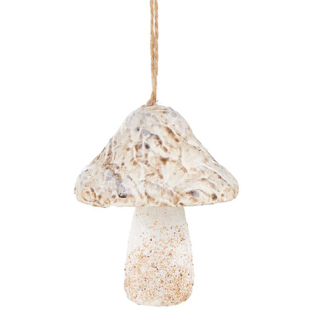 Champignon de Noël brut à suspendre