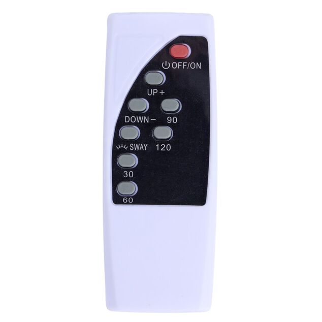 Ventilateur sans pale 55W tactile avec t&eacute;l&eacute;commande blanc 25x17,5xH49,5cm
