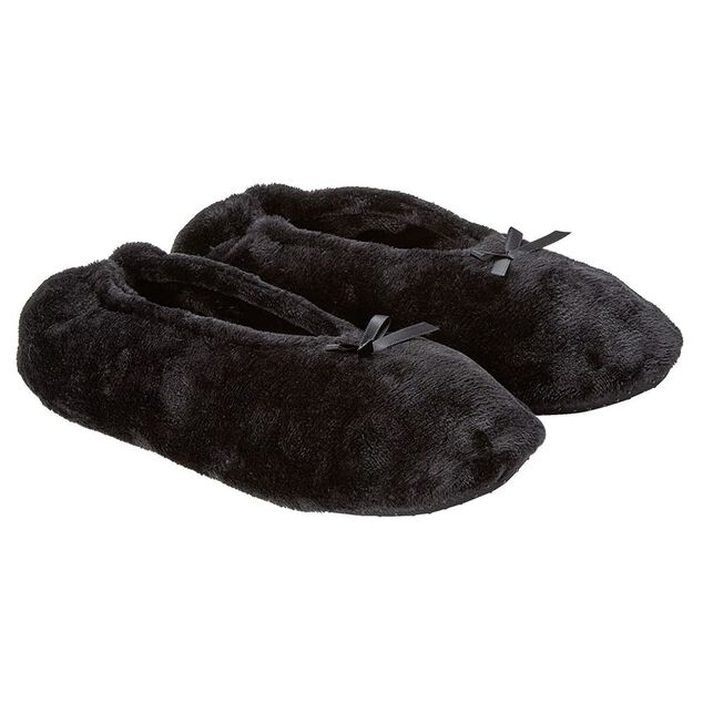 Paire de Chaussons ballerines noire blanc ou rouge