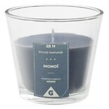 Bougie dans verre senteur mono&iuml; fleur de tiar&eacute; h.8,3 cm