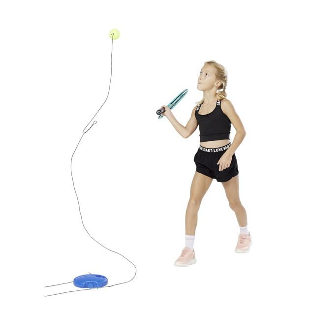 Jeu de tennis 1 personne (2 mod&egrave;les bleu ou rouge)