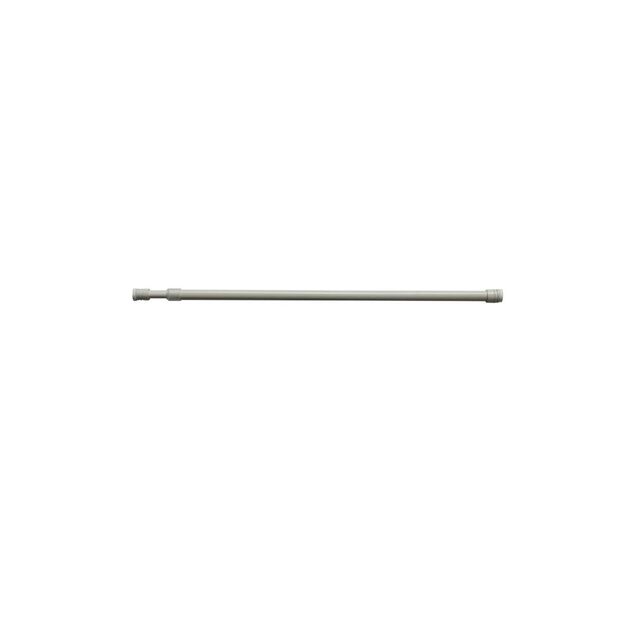 Tringle de vitrage Autobloquante Extensible 30-50 cm m&eacute;tal Blanc