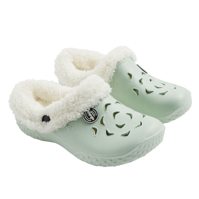 Sabots Hipps enfant fourr&eacute;s bleu azur 32/33