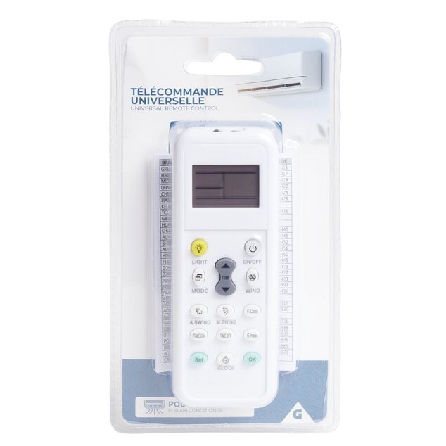 T&eacute;l&eacute;commande universelle climatiseur