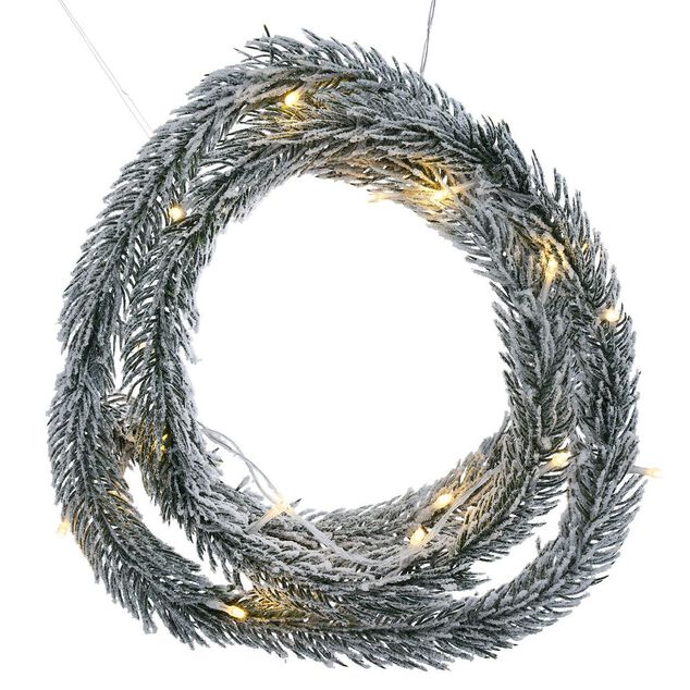 Guirlande lumineuse branche de sapin 25LED blanc chaud 2m