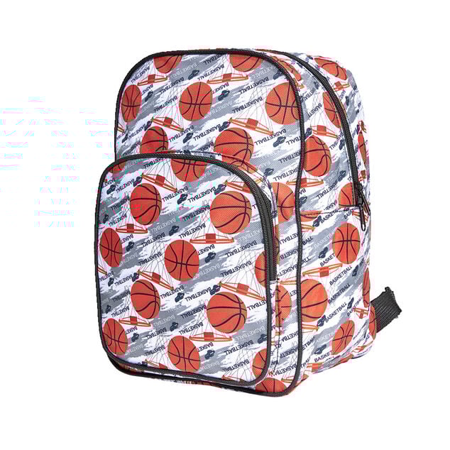 Sac &agrave; dos motif ballon de sport 22x15xH31cm - 2 mod&egrave;les basket ou foot