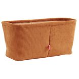 Pani&egrave;re de rangement velours Marron - 15x31xH15 cm