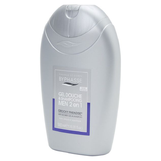 Gel douche shampooing 2 en 1 homme  groovy paradise 500ml