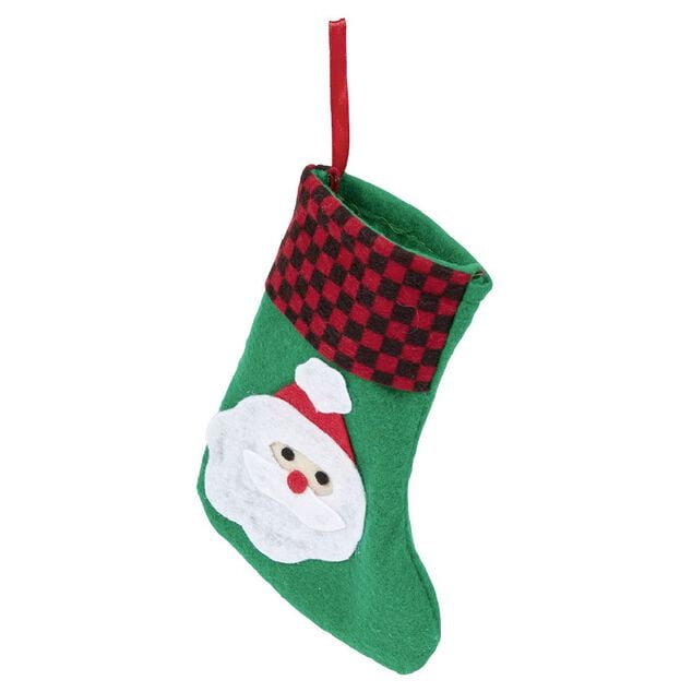 Grande chaussette de No&euml;l en feutre x2