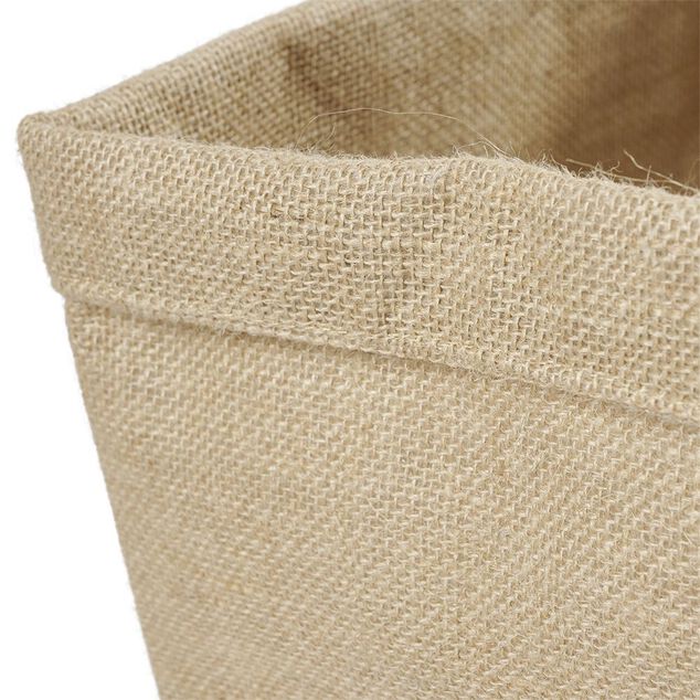 Pani&egrave;re Box Cube jute 31x31x31cm beige