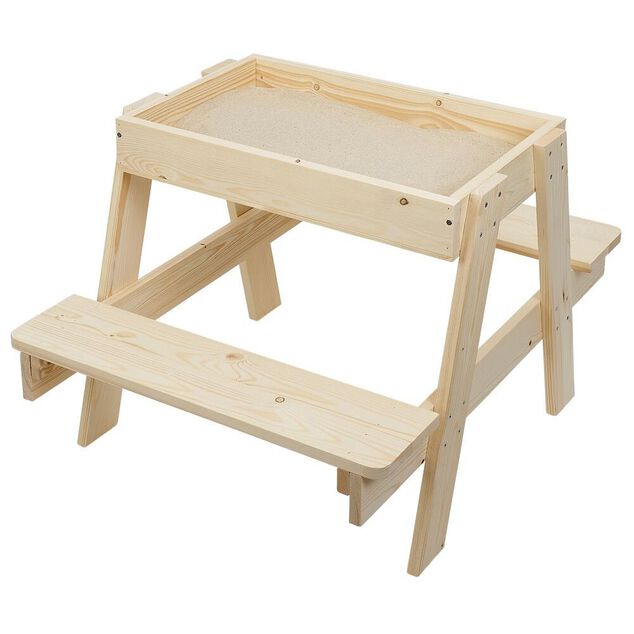 Table pique nique 2en1 bac &agrave; sable 60x80xH52cm